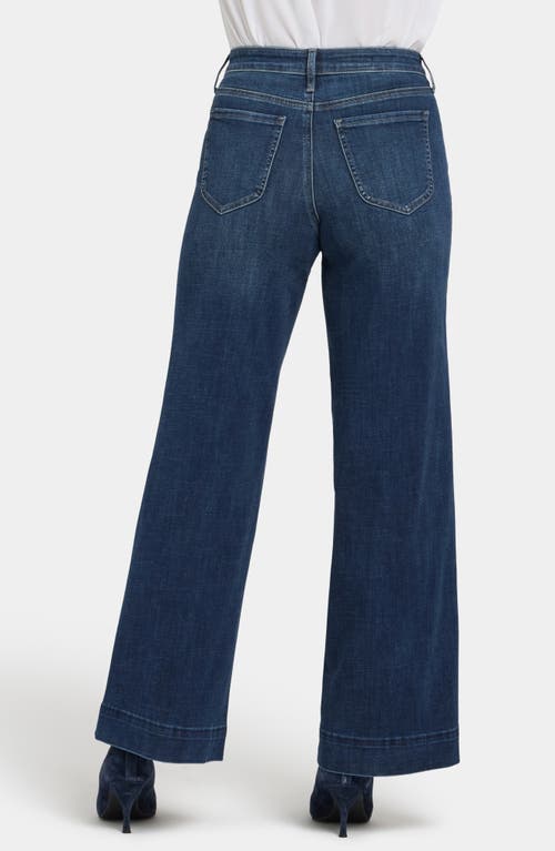 Nydj Teresa Mid Rise Wide Leg Jeans In Louvre Sapphire In Blue