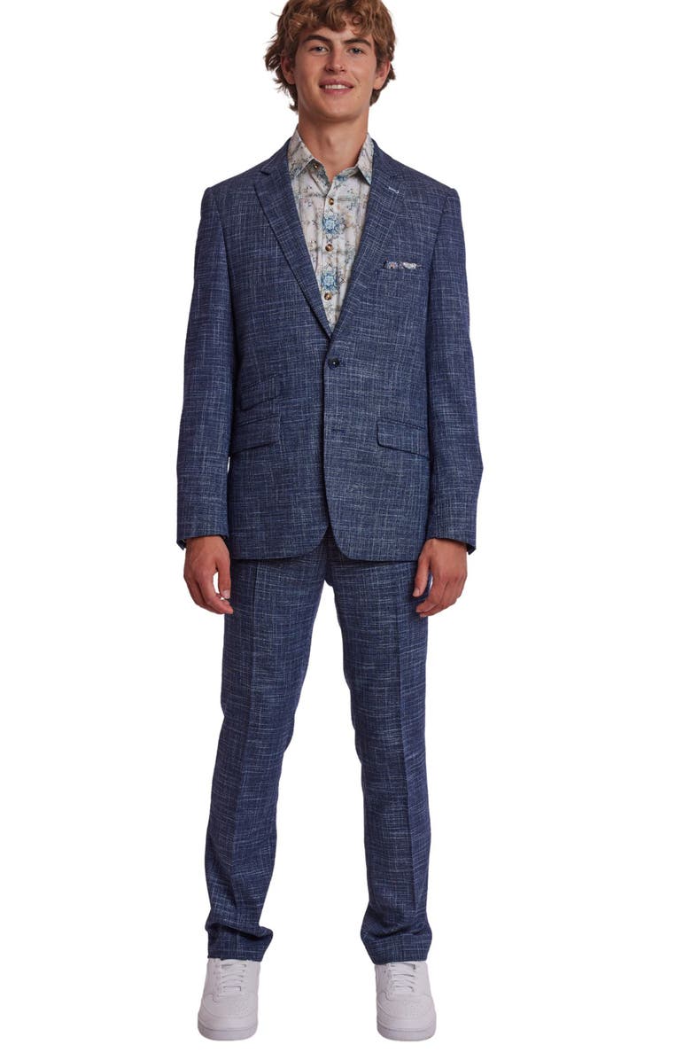 PAISLEY & GRAY Dover Slim Fit Sport Coat, Alternate, color, Navy Light Blue Texture