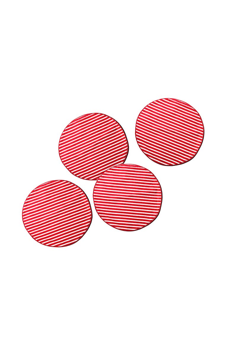 Red Stripe Placemat Set of 4, Main, color, Red
