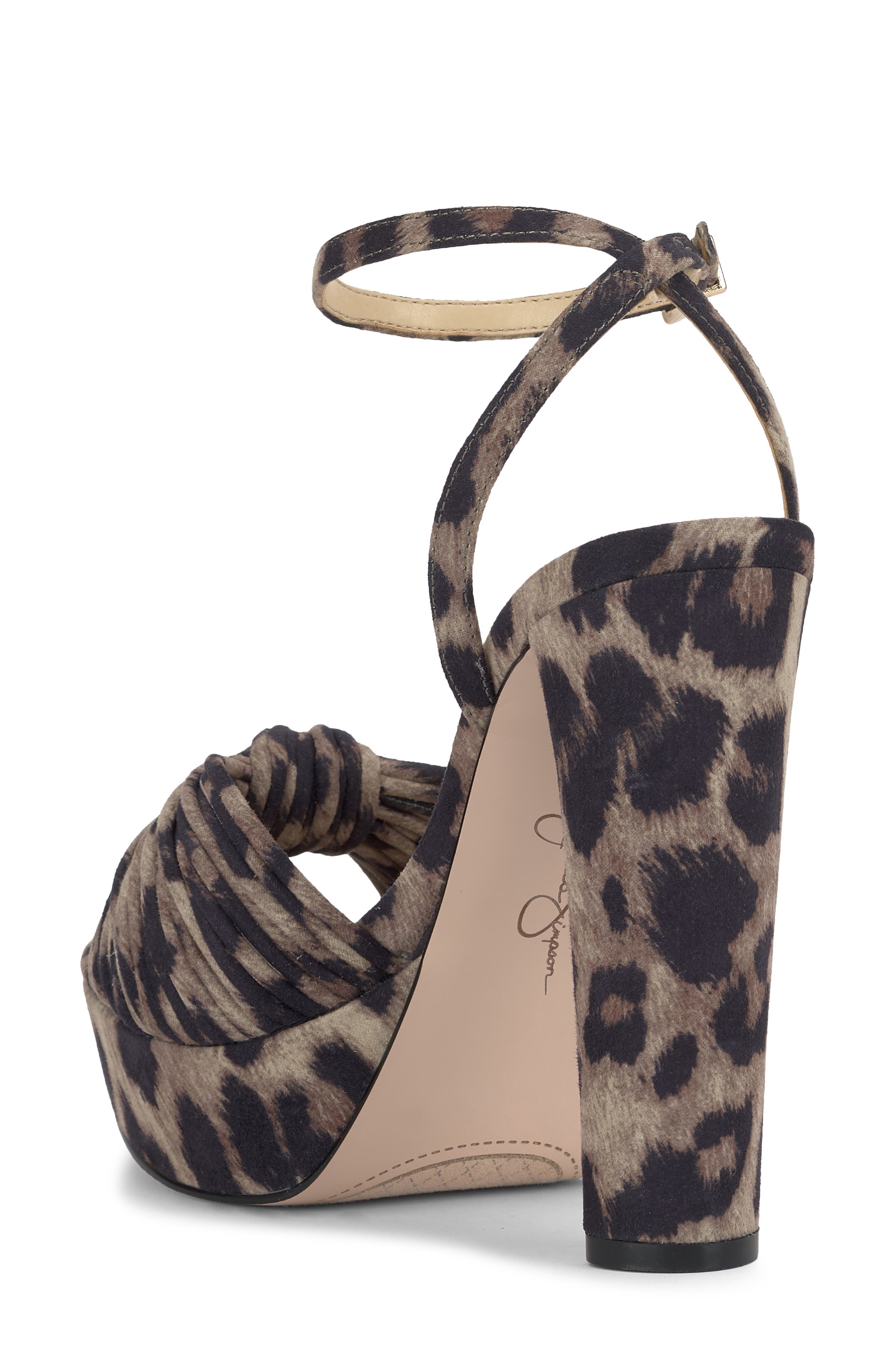 Immie Platform Sandal, Alternate, color, DARK BROWN PRINT