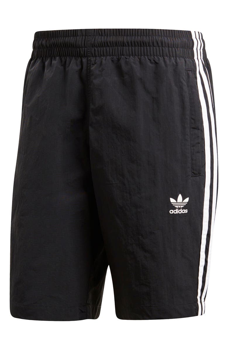 adidas Originals 3-Stripes Swim Trunks, Alternate, color,
