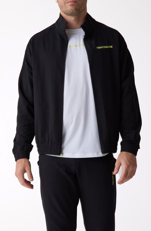 Centerline Athletics Courtside Track Jacket In Black