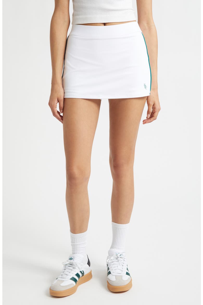 SRC Court Skirt, Main, color, WHITE/ ALPINE
