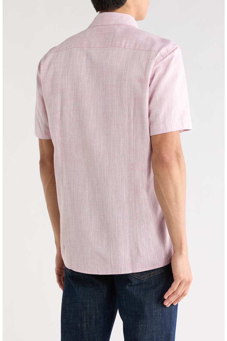 Short Sleeve Sport Shirt, Alternate, color, RASPBERRY/ FRAMBOISE