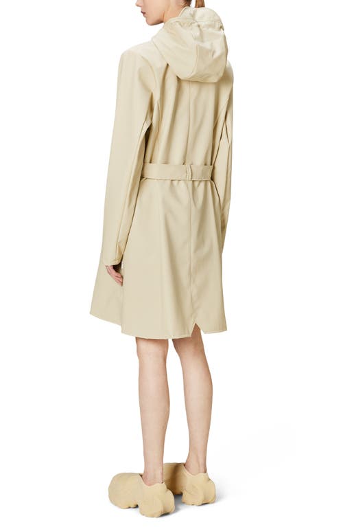 Rains Curve Hooded Belted Waterproof Jacket