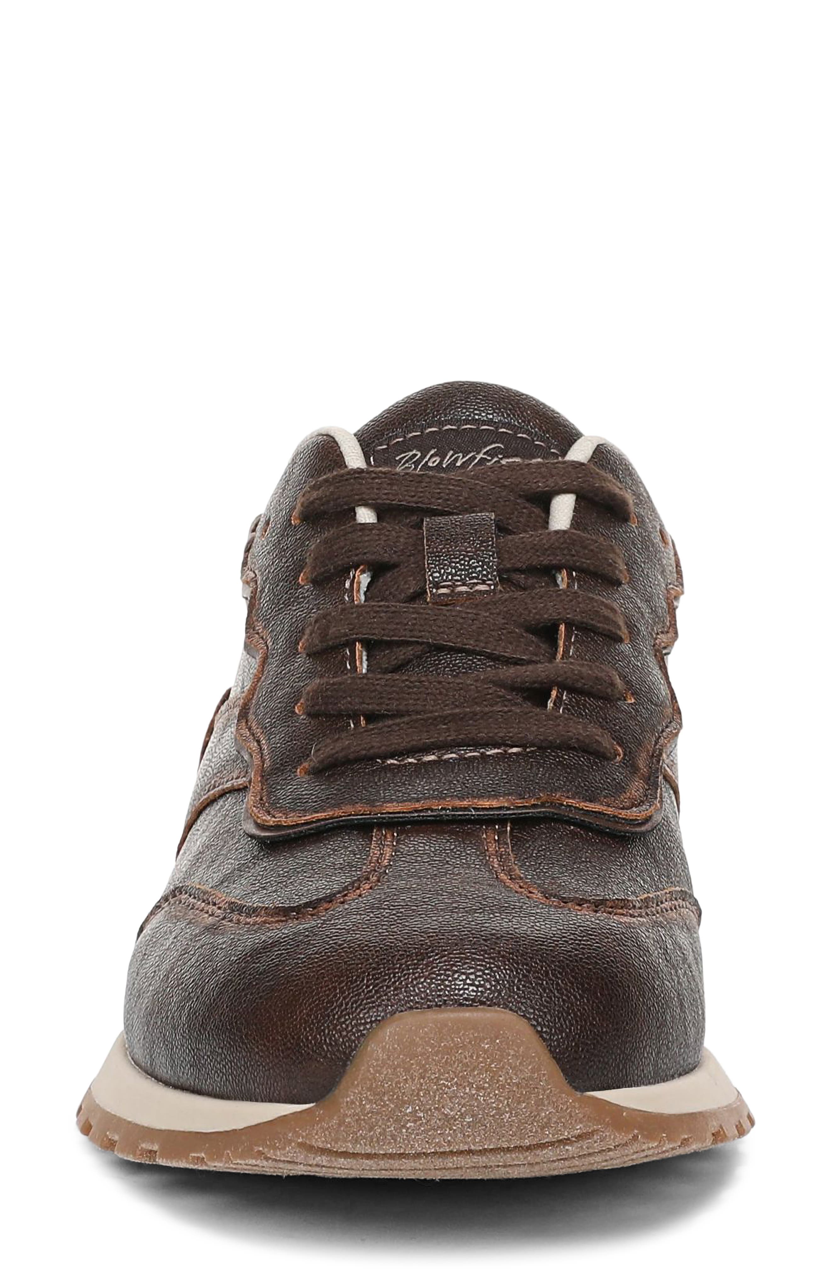 Blowfish Malibu Valley Sneaker, Alternate, color, Brown Faux Leather