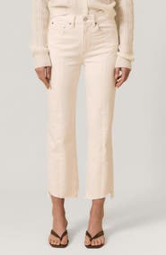 LE JEAN Reworked '90s Raw Step Hem Ankle Straight Leg Jeans