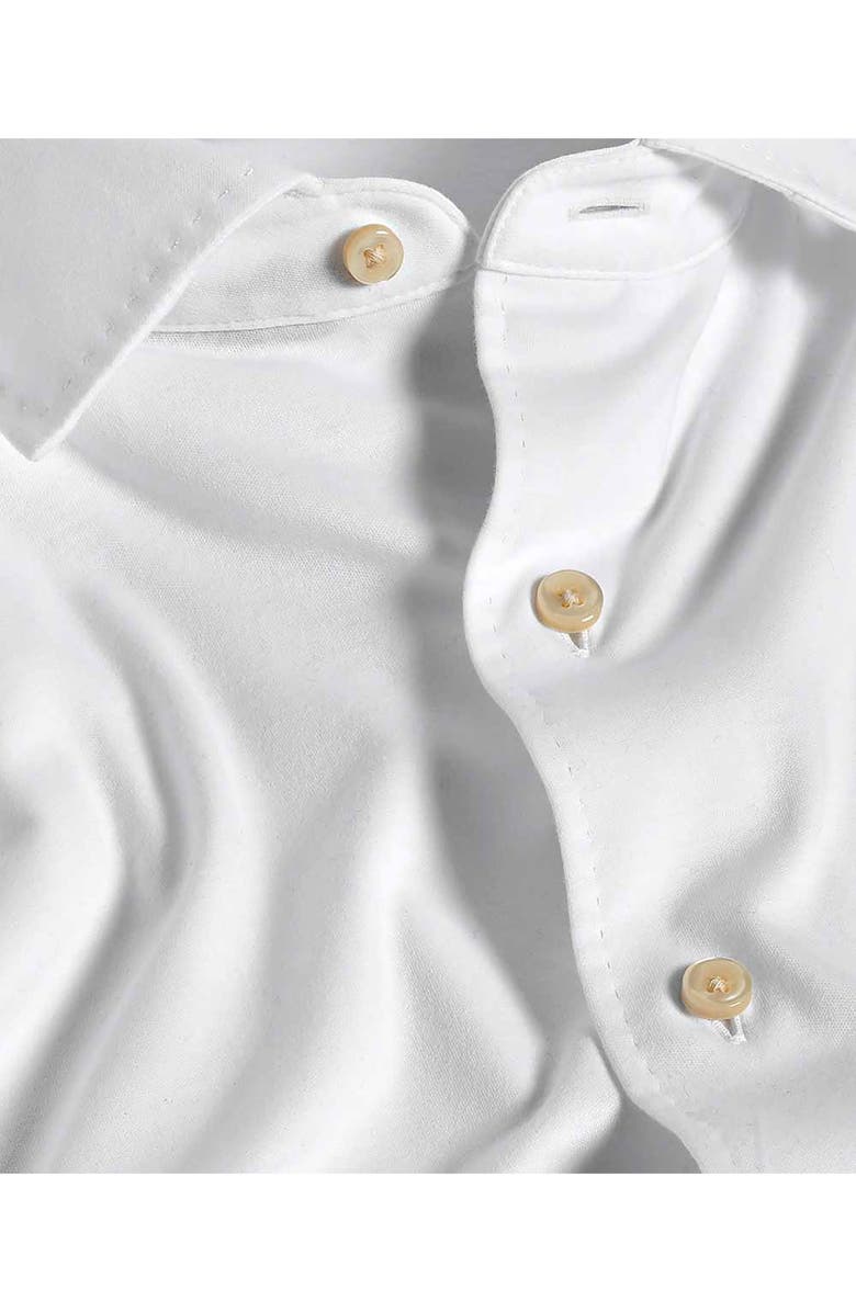 David Donahue Classic Fit Cotton Dress Shirt, Alternate, color, White