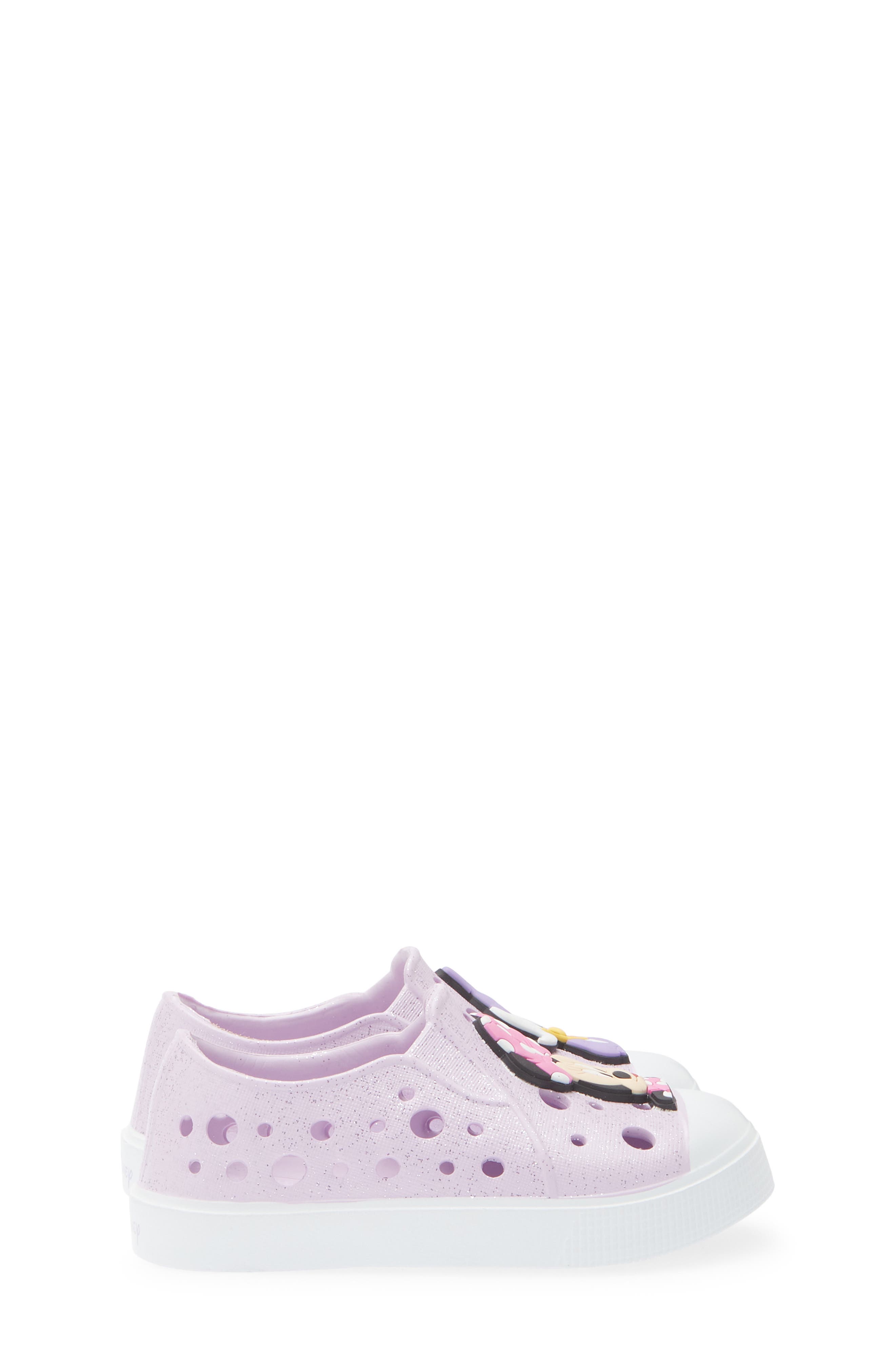 Harper Canyon Kids' Minnie & Daisy Mismatch Water Shoe, Alternate, color, Purple Glitter
