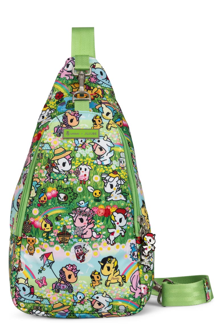 tokidoki Crossbody Sling Bag, Main, color, MEADOW BLOOMS