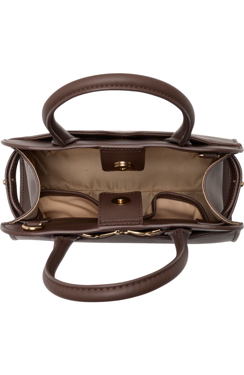 Sam Edelman Loraine Small Bowler Satchel Bag, Alternate, color, Dark Brown