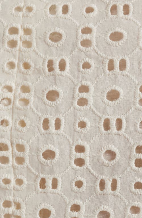 Anne Klein Cotton Eyelet Jacket