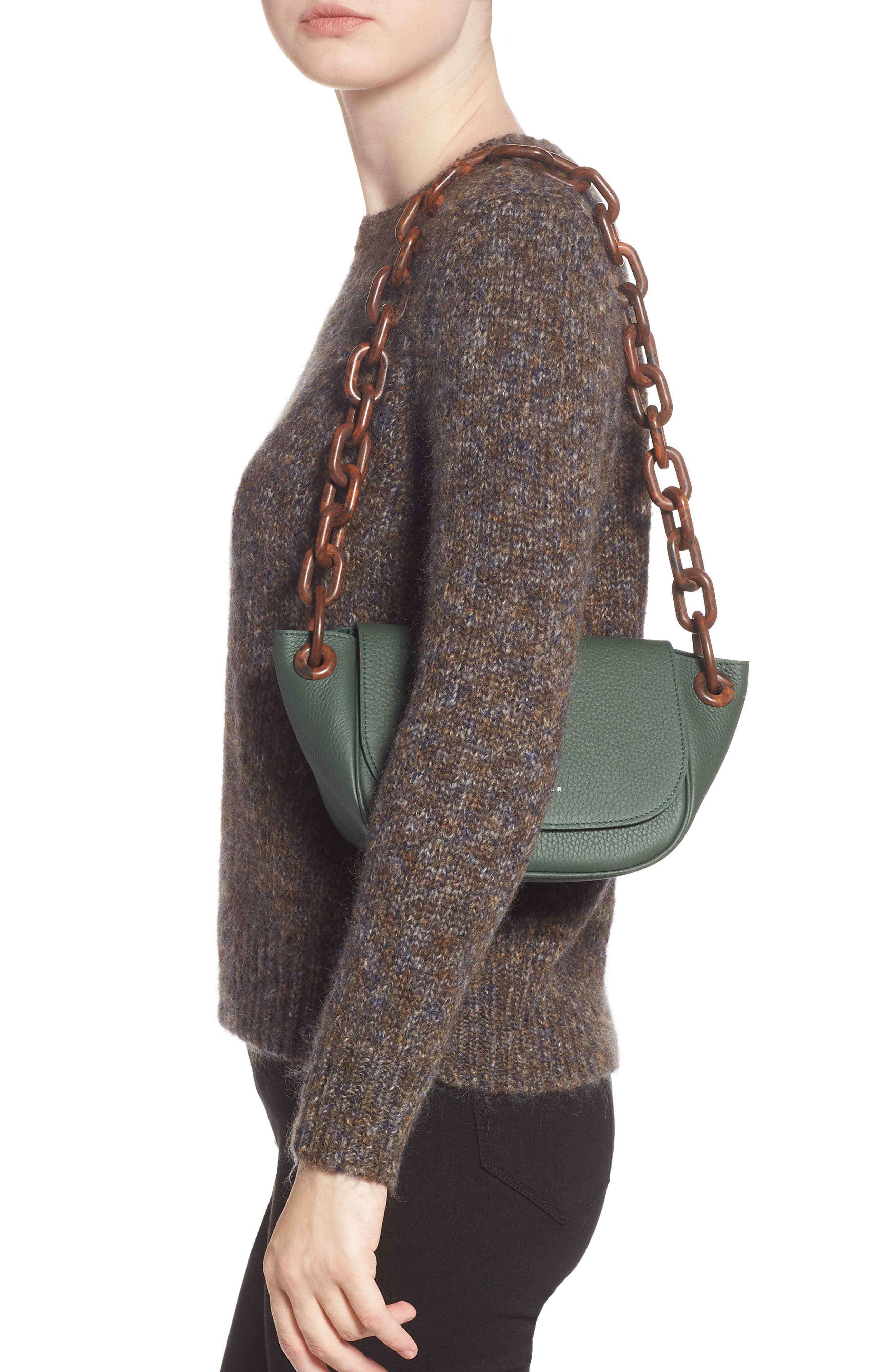 Simon Miller Bend Leather Shoulder Bag, Alternate, color, 