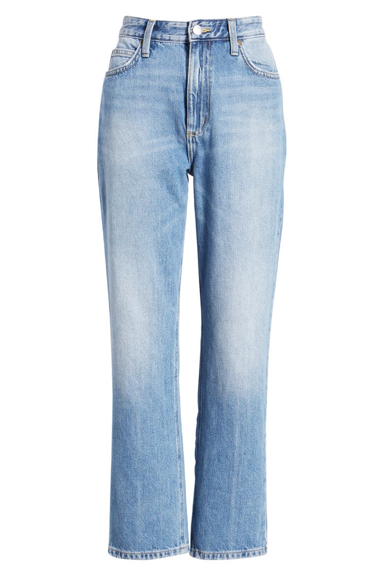 High Waist Straight Leg Ankle Jeans, Alternate, color, SALINA