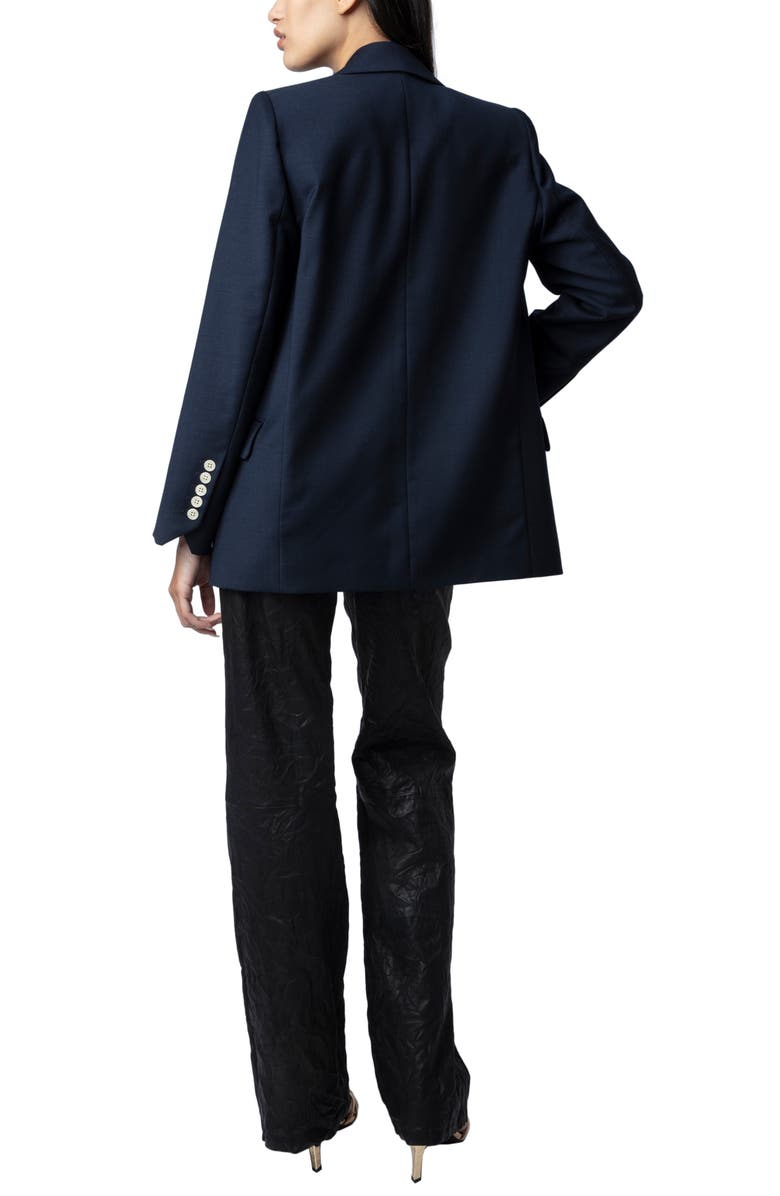 Zadig & Voltaire View Double Breasted Jacket, Alternate, color,
