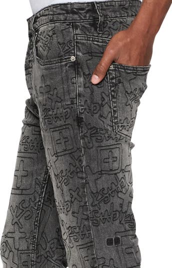 Chitch Stencil Stitch Skinny Jeans