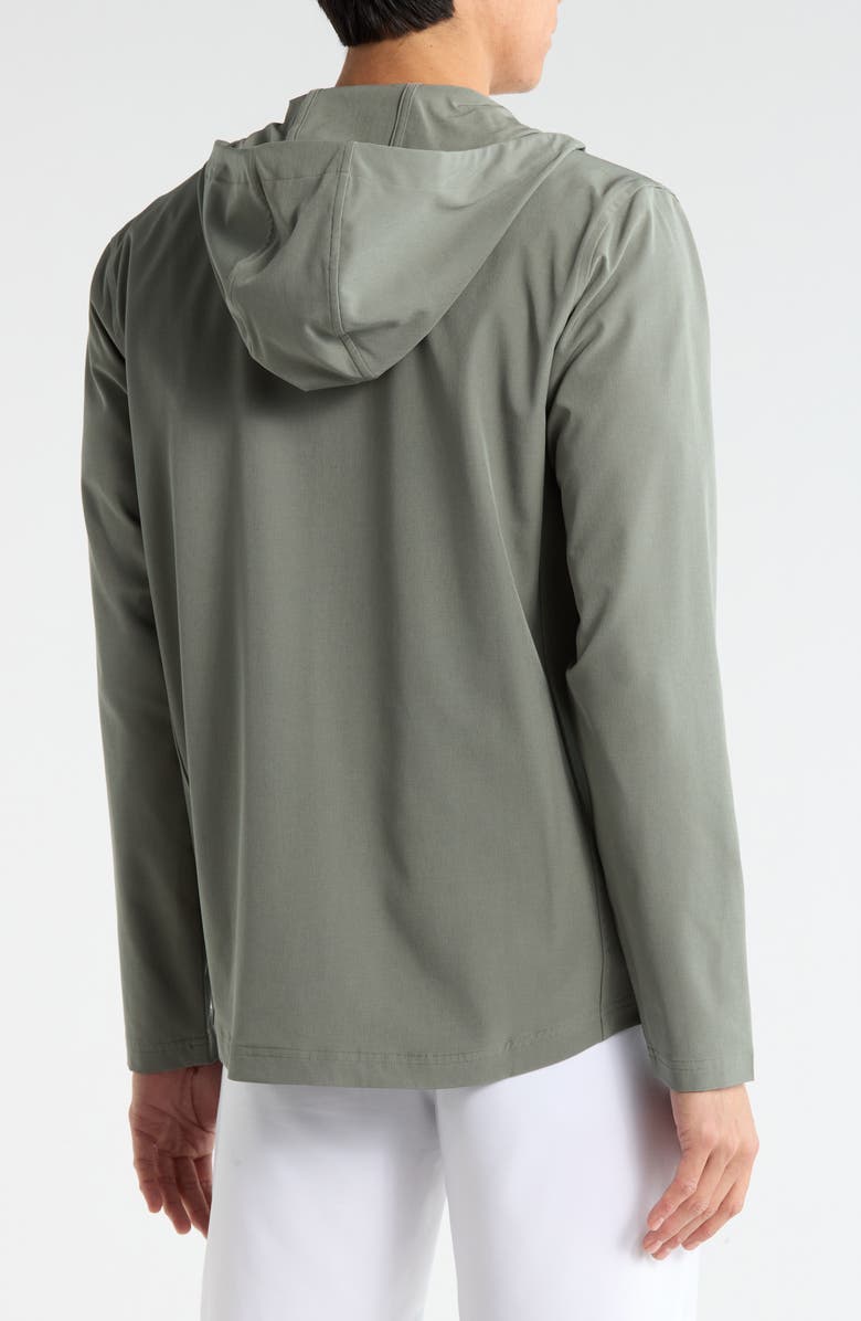 TravisMathew Draw Shot Zip Hoodie, Alternate, color, Dark Olive