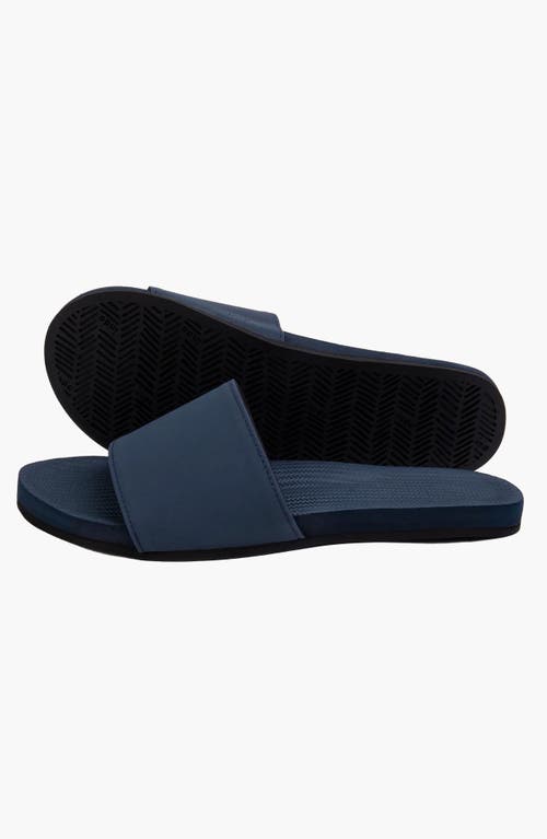 Indosole Responsibly-made Tire Sole Slide Sandals In Blue