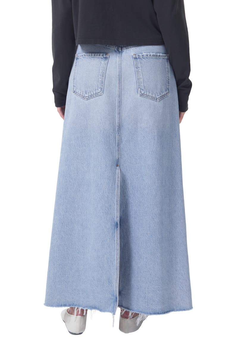 AGOLDE Hilla Denim Maxi Skirt, Alternate, color,