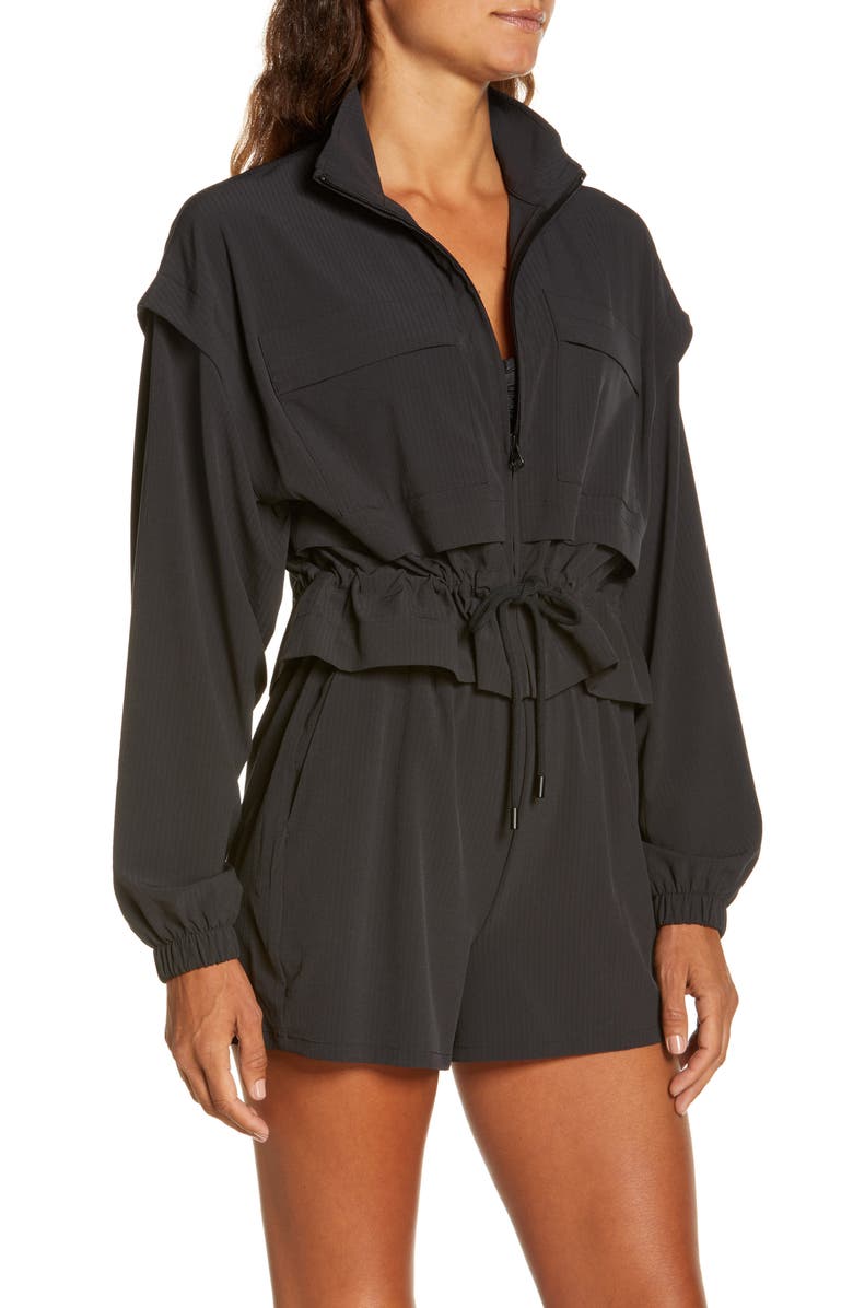 Alo Ready Set Stretch Seersucker Jacket, Alternate, color,