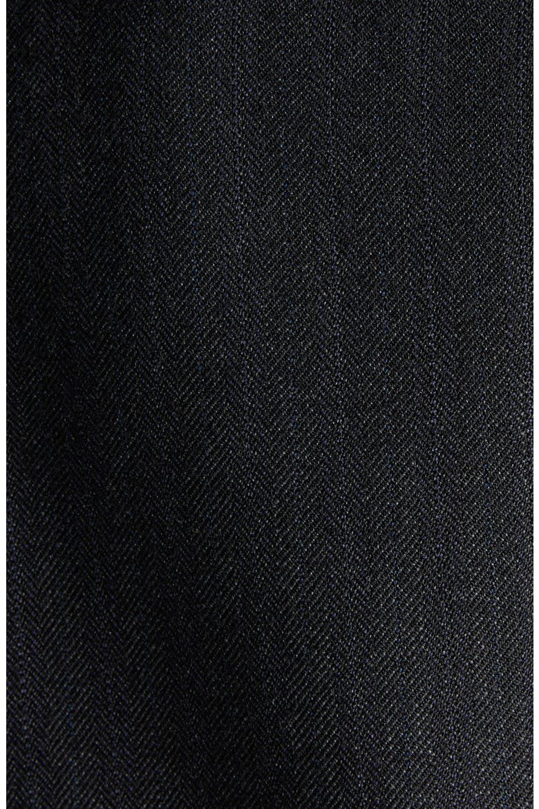 Knot Button Oversize Wool Blazer, Alternate, color, 1292 BLACK/ DARK BLUE