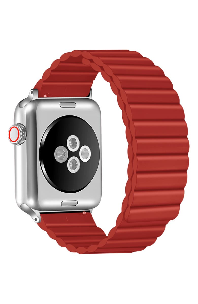 The Posh Tech Silicone Apple Watch<sup
®</sup
Watchband, Alternate, color, Red