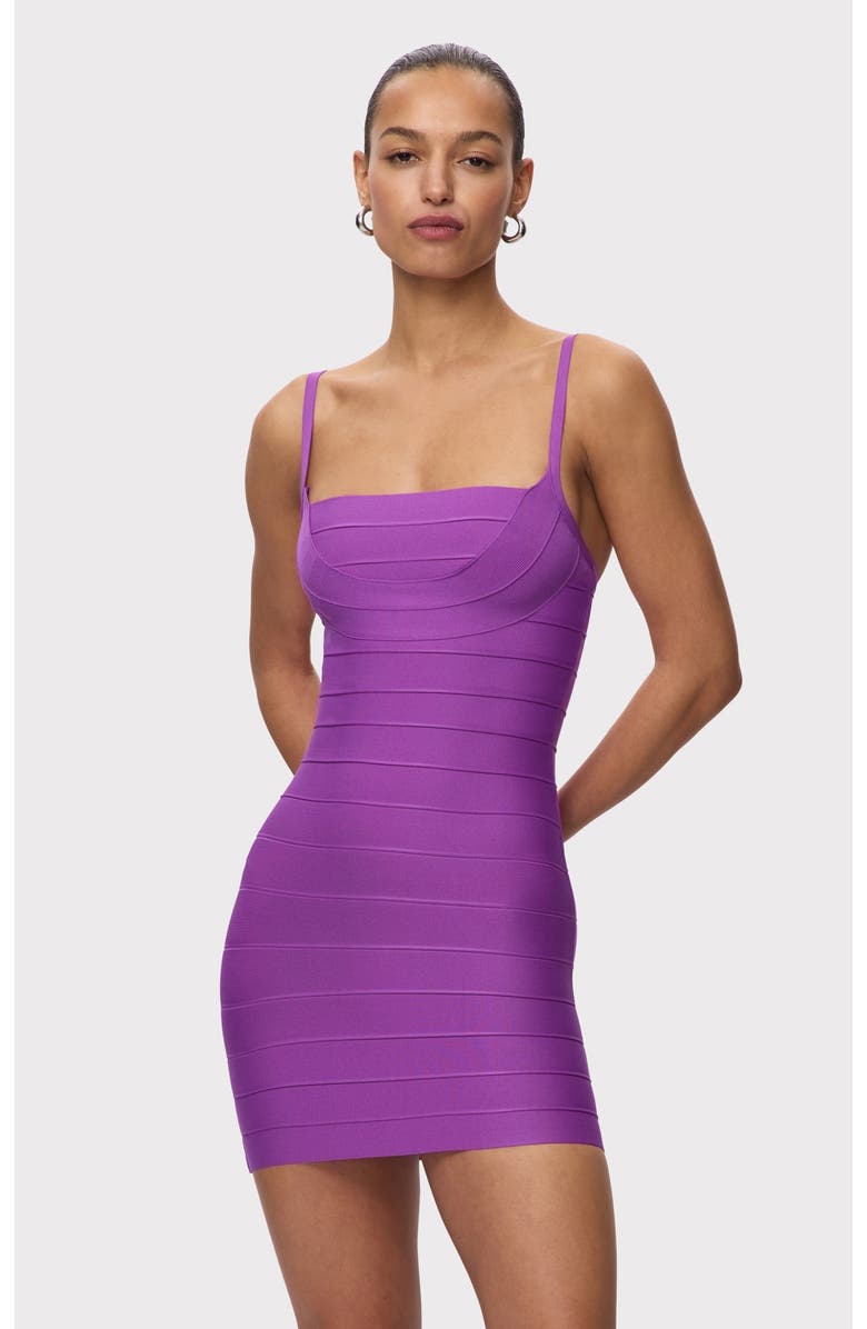 Herve Leger The Dance Floor Dress, Main, color, Pansy