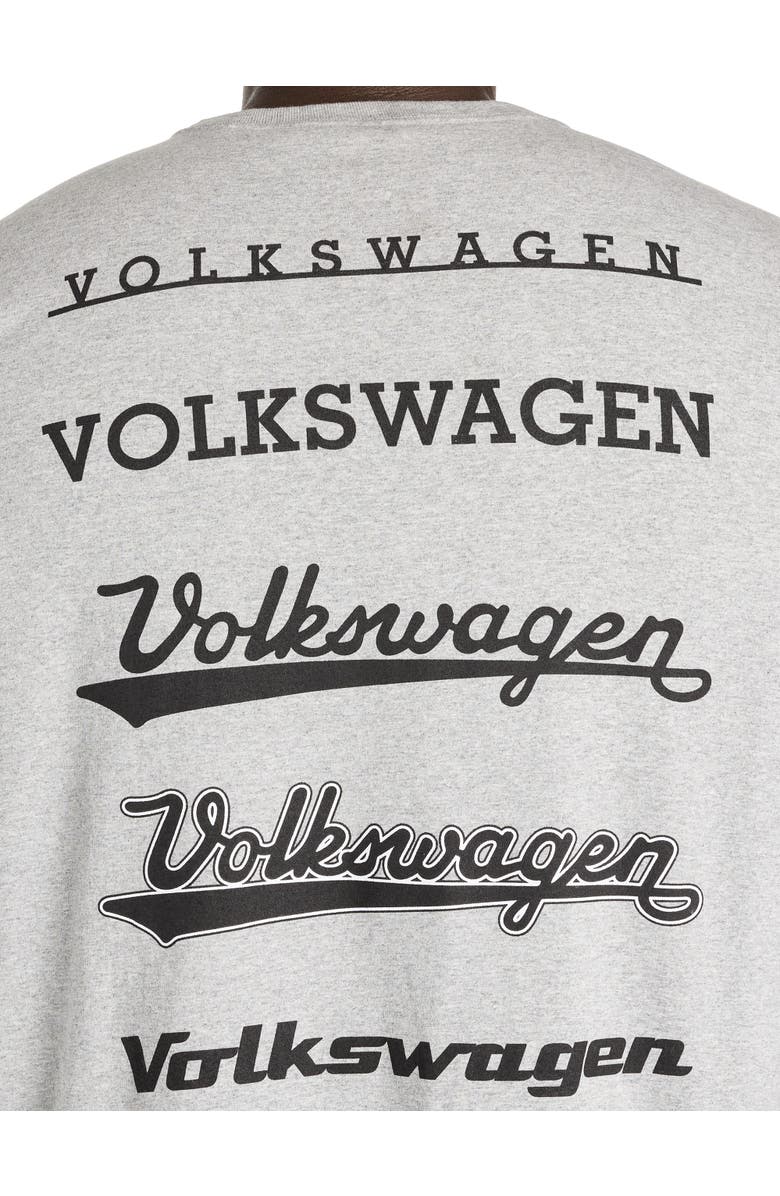 True Nation by DXL Big & Tall Volkswagon Logos Graphic Tee, Alternate, color, Heather Grey