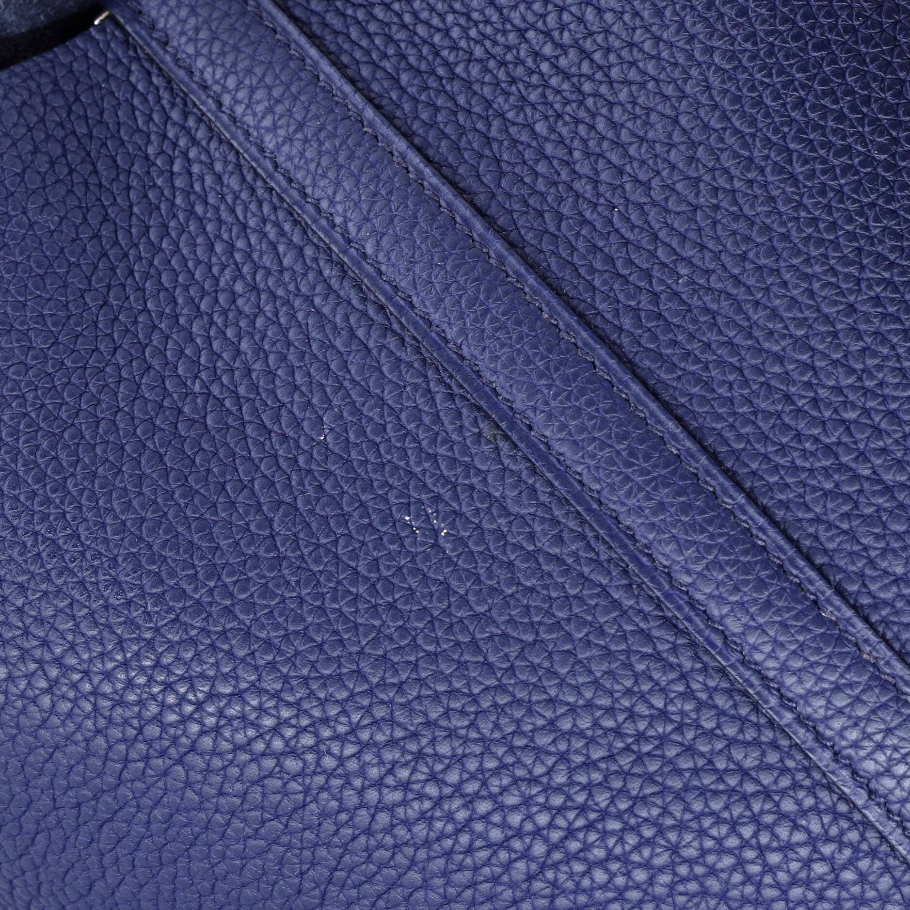 Pre-Owned Hermes Picotin Lock Bag Clemence PM, Alternate, color, Bleu Saphir