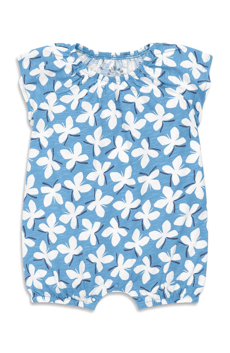 Primary Baby Flutter Sleeve Shortie In Butterflies, Main, color, Cornflower Butterflies