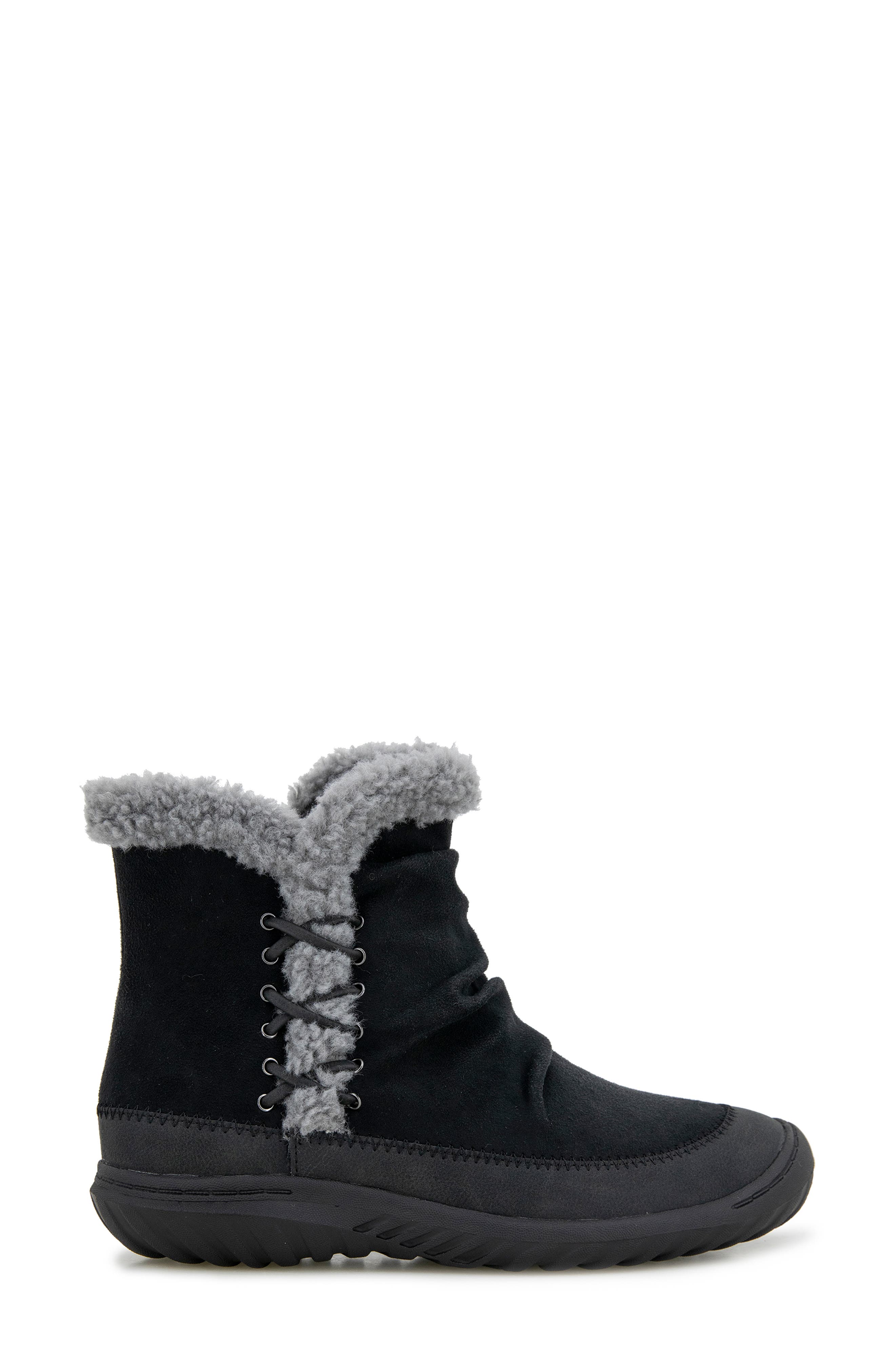 JBU Briar Faux Fur Trim Bootie, Alternate, color, Black