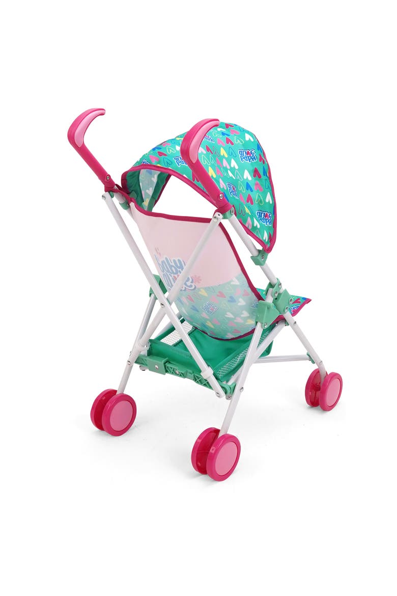 Doll Stroller Green, Alternate, color, Multicolored