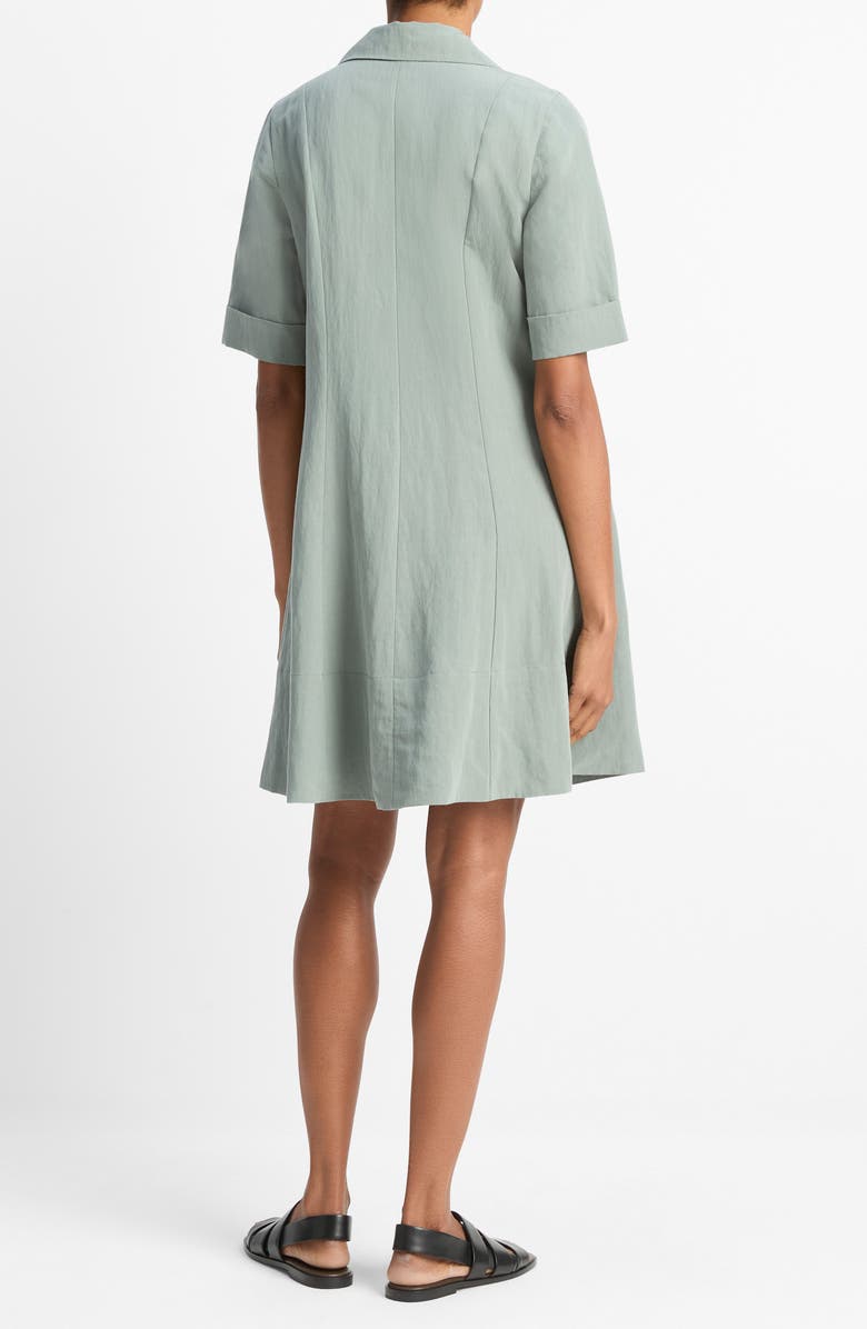 Vince Collar A-Line Dress, Alternate, color, Clay Sage