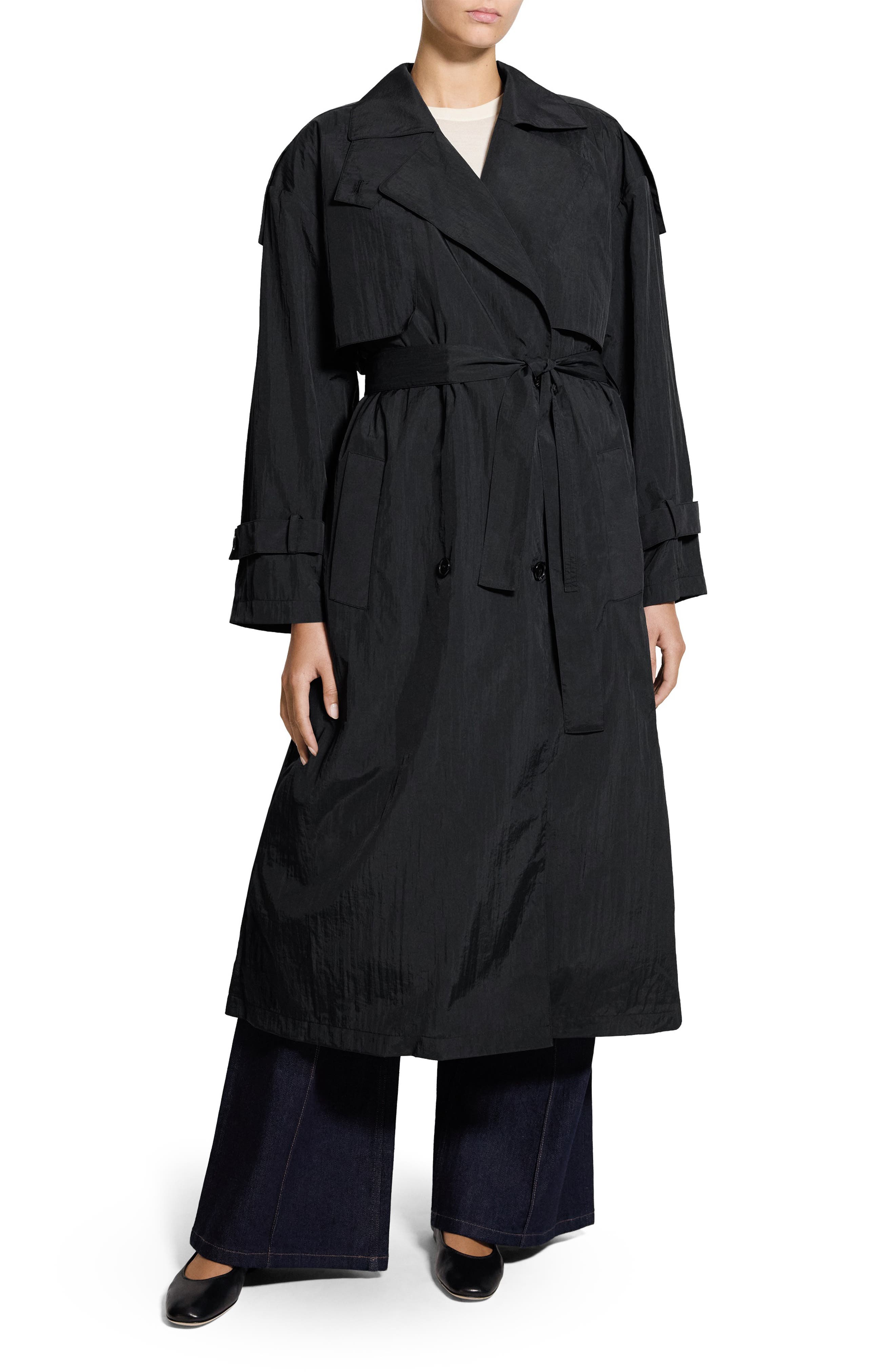 Recycled Nylon Trench Coat (Women) | Nordstrom