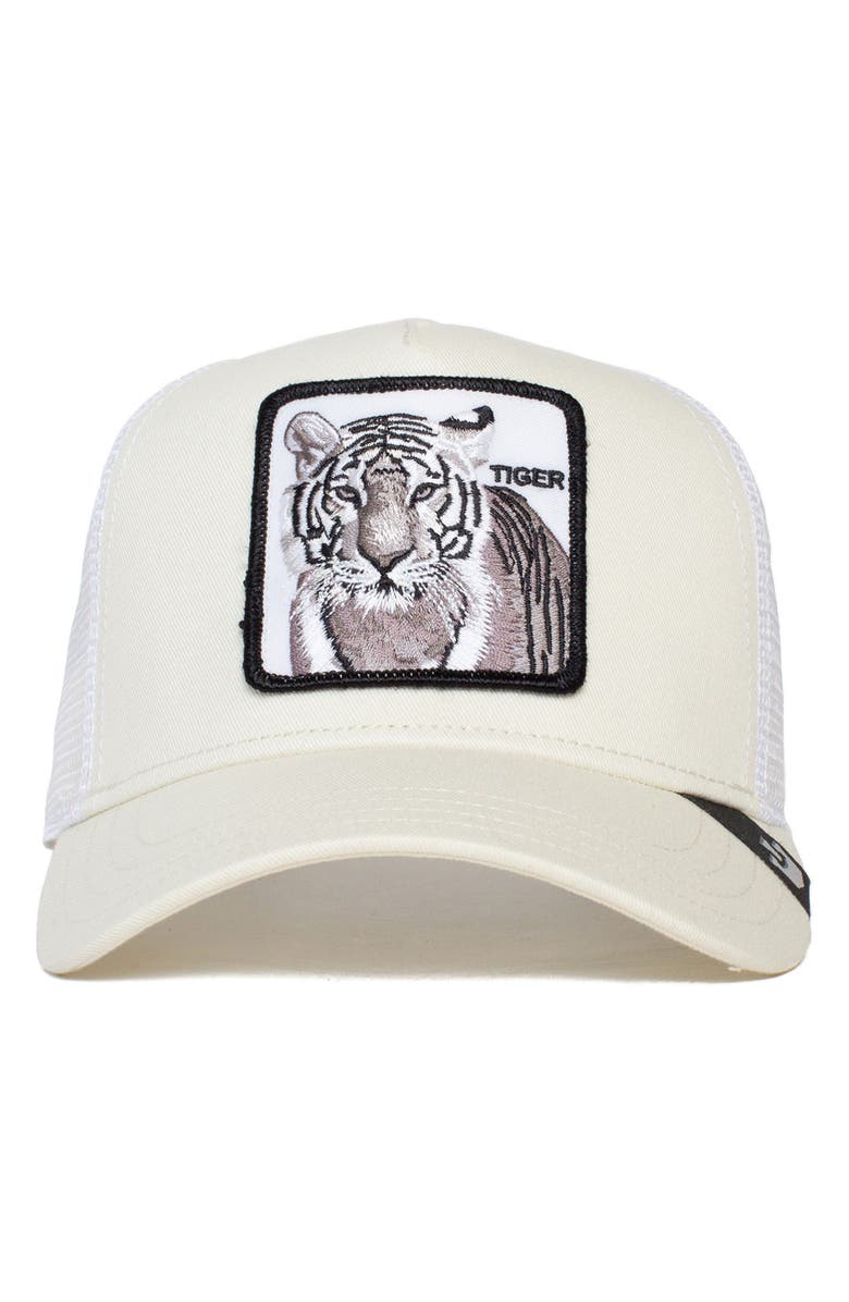 Goorin Bros. The White Tiger Patch Trucker Hat, Alternate, color, 