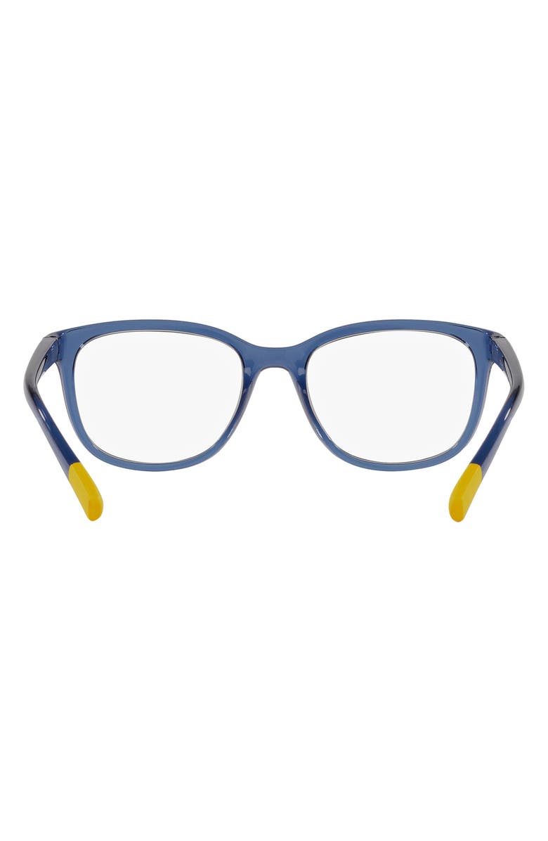 Dolce&Gabbana 50mm Rectangular Optical Glasses, Alternate, color, Opal Blue