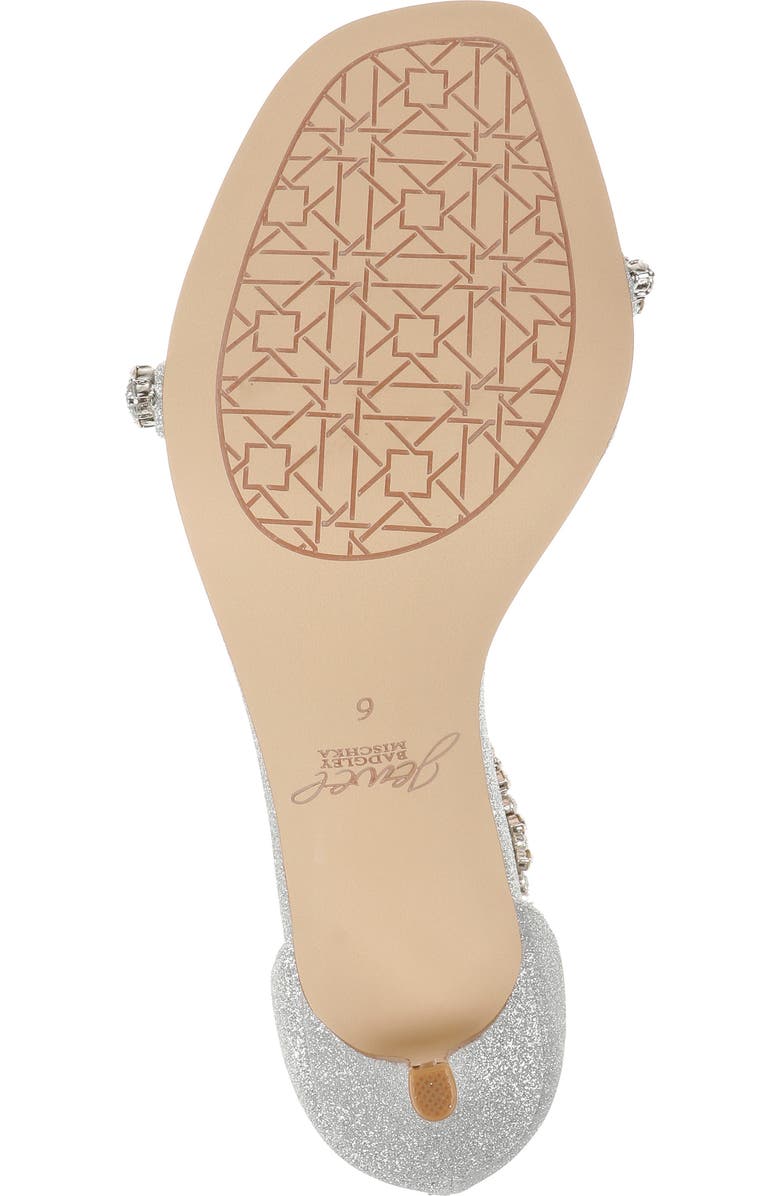 Jewel Badgley Mischka Dustyn Metallic Sandal, Alternate, color, Silver