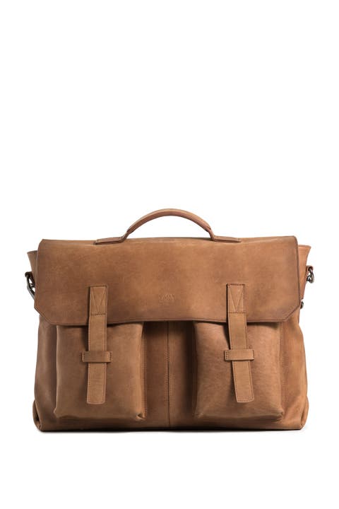 Top Grain Leather Messenger Bag for Men and Women Briefcase Laptop Bag