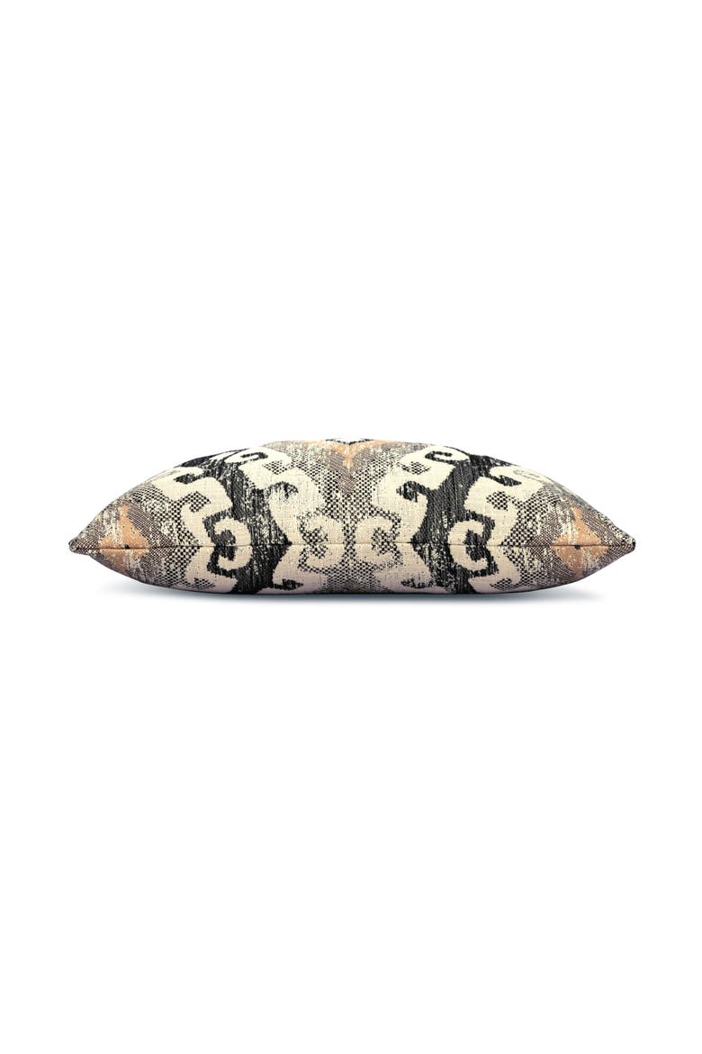 Evolution Honey Jacquard Indoor & Outdoor Woven Accent Pillow, Alternate, color, Honey
