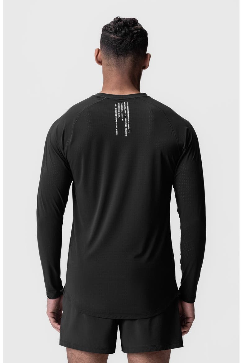 Laser Vent Established Long Sleeve Shirt, Alternate, color, Black