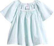 Nordstrom Kids' Flutter Sleeve Smocked Top