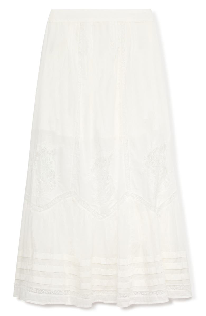 PER UNA BY M&S Cotton Maxi Skirt, Main, color, Soft White