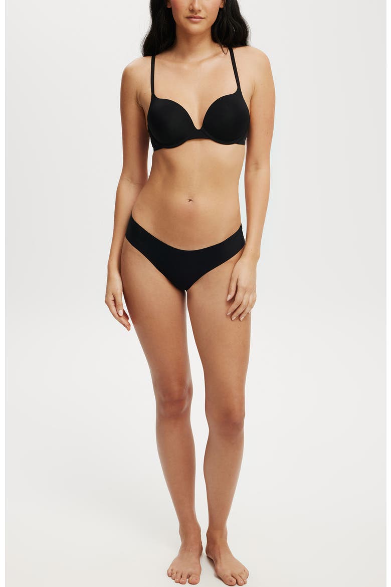 Women's Ultimate Comfort Push Up2 T-Shirt Bra, Alternate, color, Black