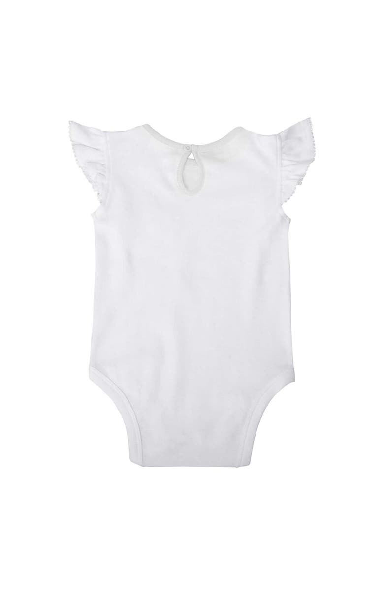 Outerstuff Girls Infant White/Royal Los Angeles Dodgers Sweet Spot Three-Piece Bodysuit Skirt & Booties Set, Alternate, color, 