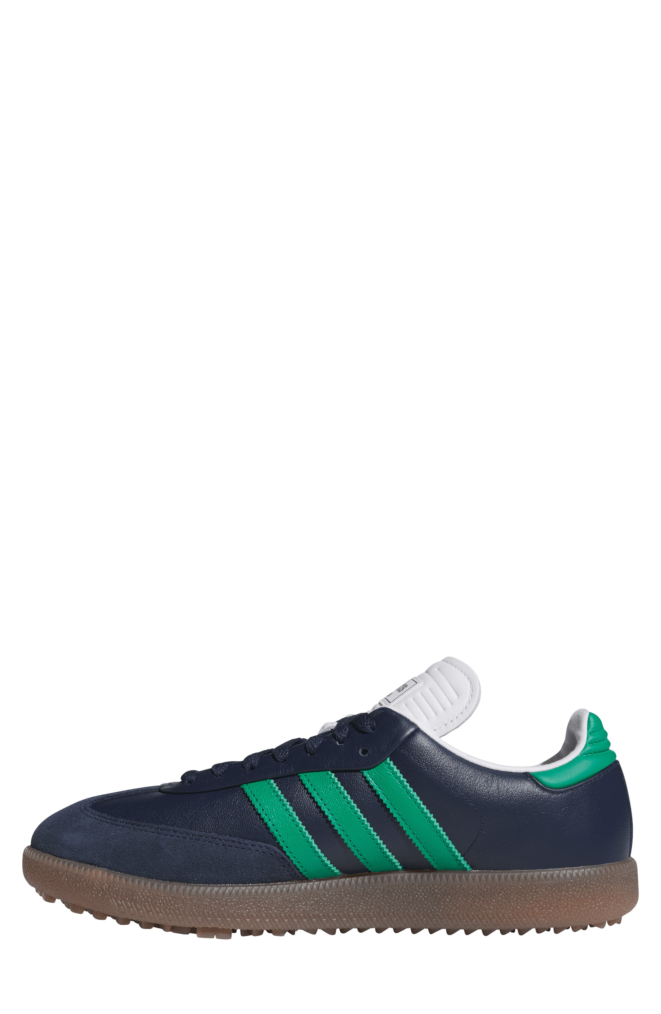 adidas Samba Spikeless Golf Shoes, Alternate, color, Blue/ Green/ Whtie