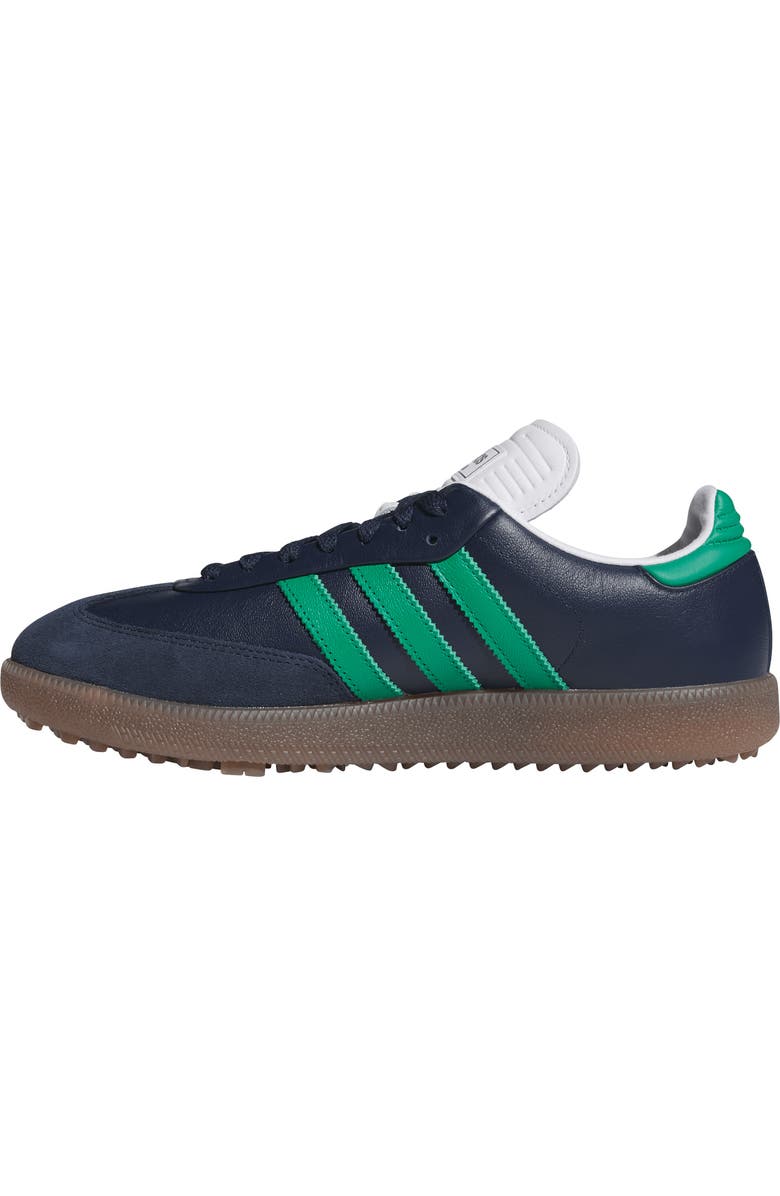 adidas Samba Spikeless Golf Shoes, Alternate, color, Blue/ Green/ Whtie
