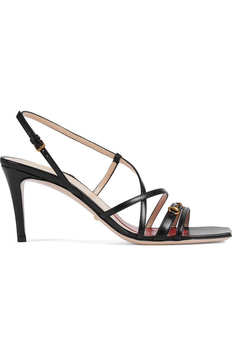 Gucci Victoria Strappy Horsebit Sandal, Alternate, color,