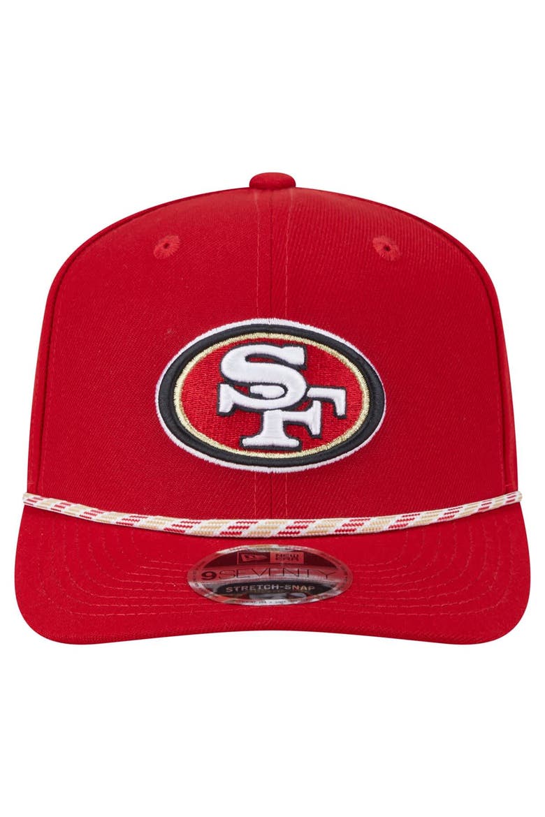 Men's New Era Scarlet San Francisco 49ers Gameday Multi Rope 9SEVENTY Stretch-Snap Hat, Alternate, color, Scarlet