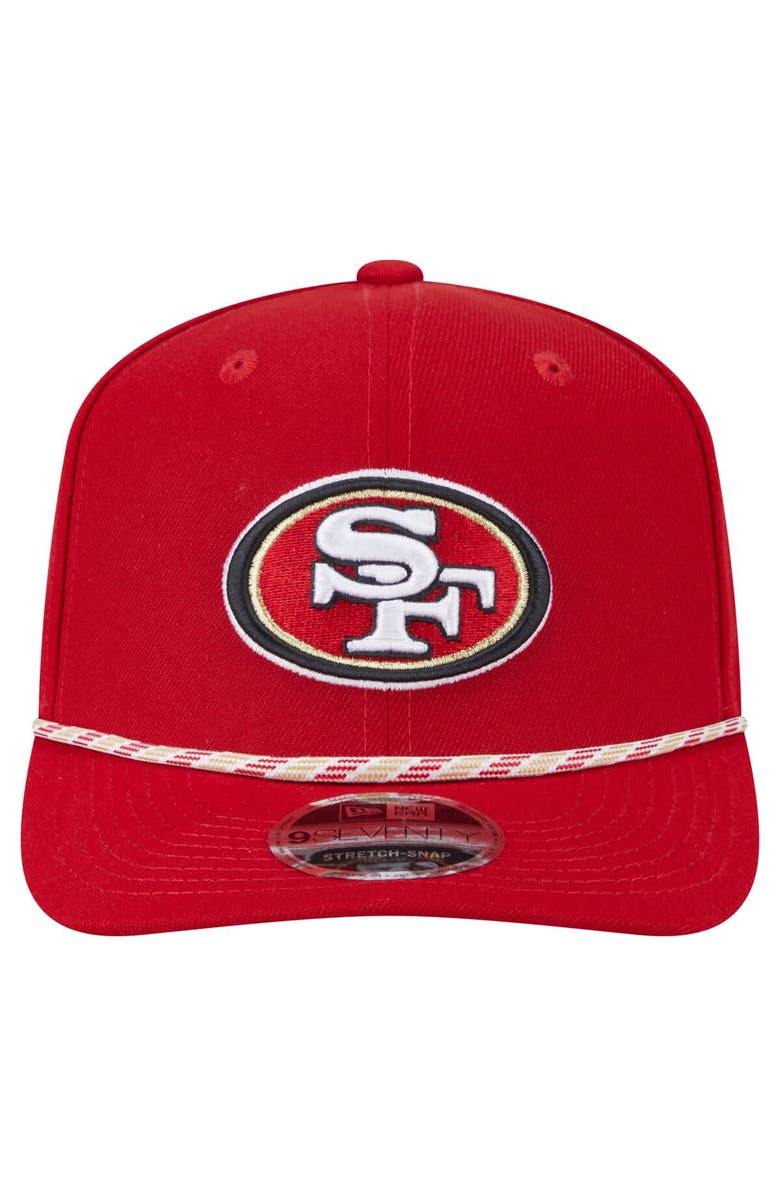 New Era Men's New Era Scarlet San Francisco 49ers Gameday Multi Rope 9SEVENTY Stretch-Snap Hat, Alternate, color, Scarlet