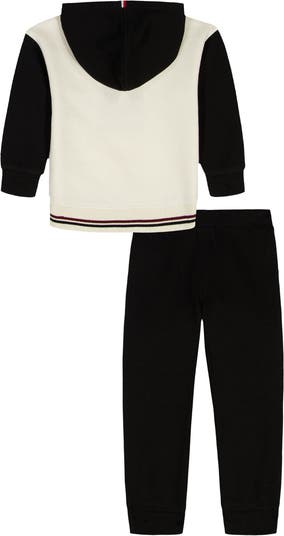 Embroidered Logo Fleece Hoodie & Joggers Set